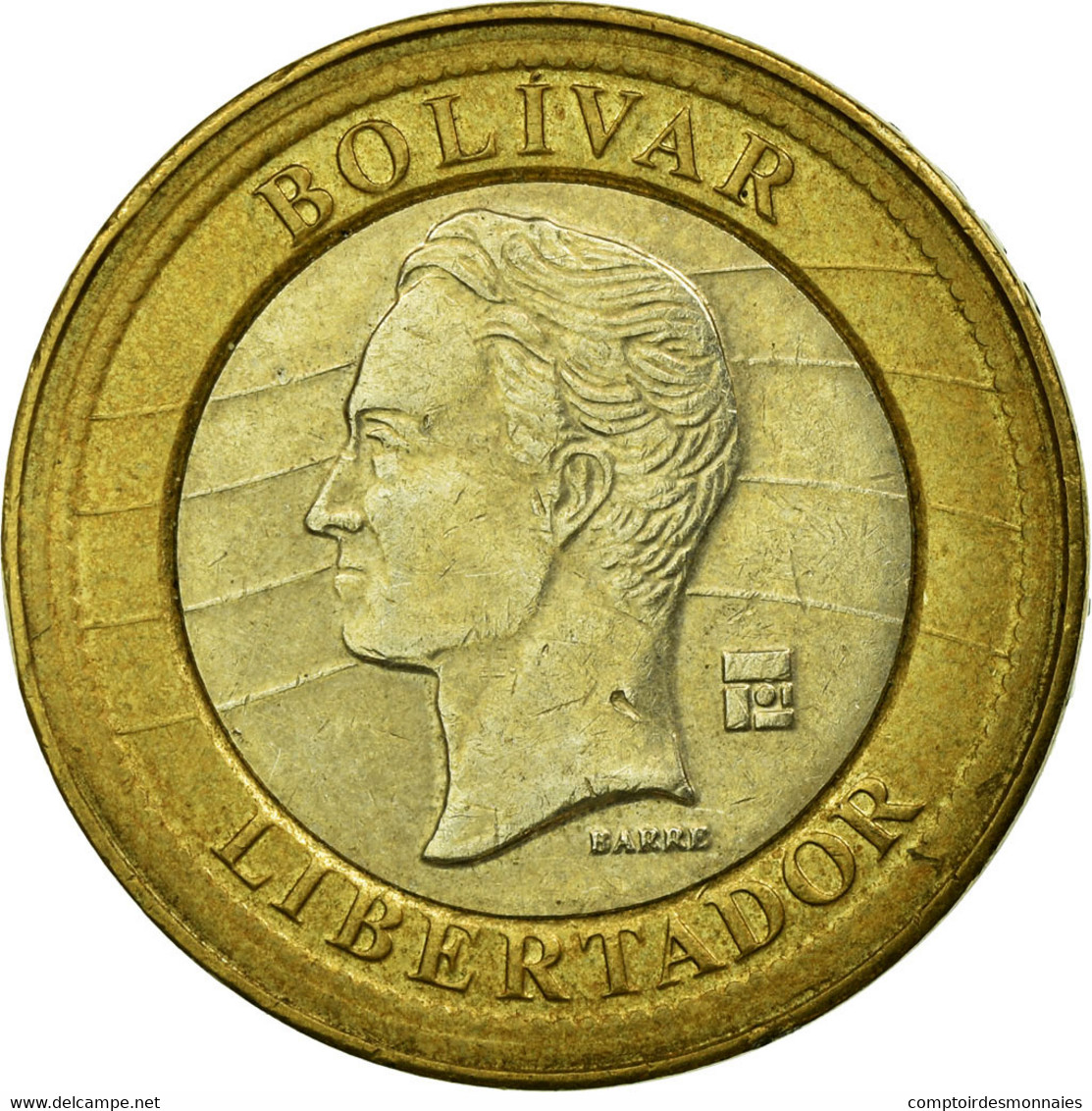 Monnaie, Venezuela, Bolivar, 2007, Maracay, TTB, Bi-Metallic, KM:93 - Venezuela