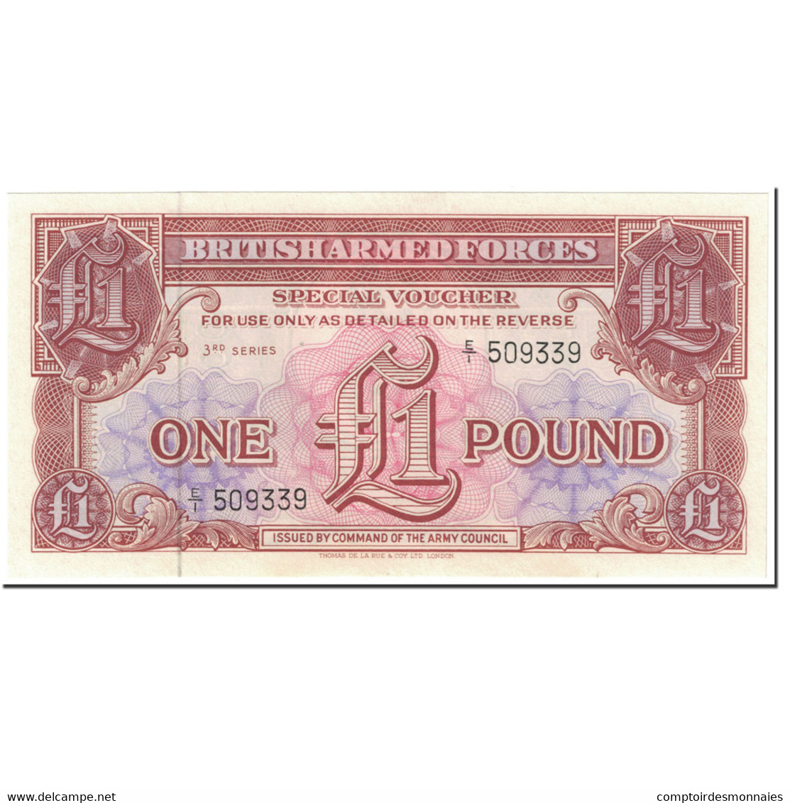 Billet, Grande-Bretagne, 1 Pound, 1956, Undated (1956), KM:M29, NEUF - British Armed Forces & Special Vouchers