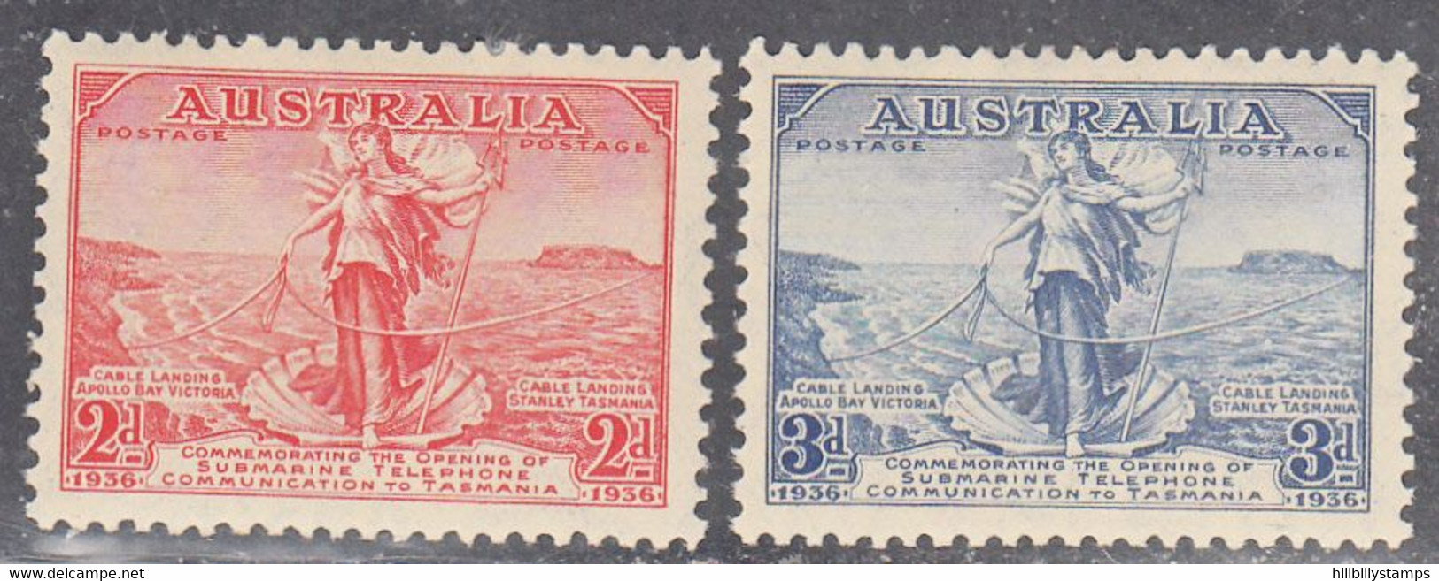 AUSTRALIA   SCOTT NO 157-58  MINT HINGED  YEAR 1936 - Ongebruikt