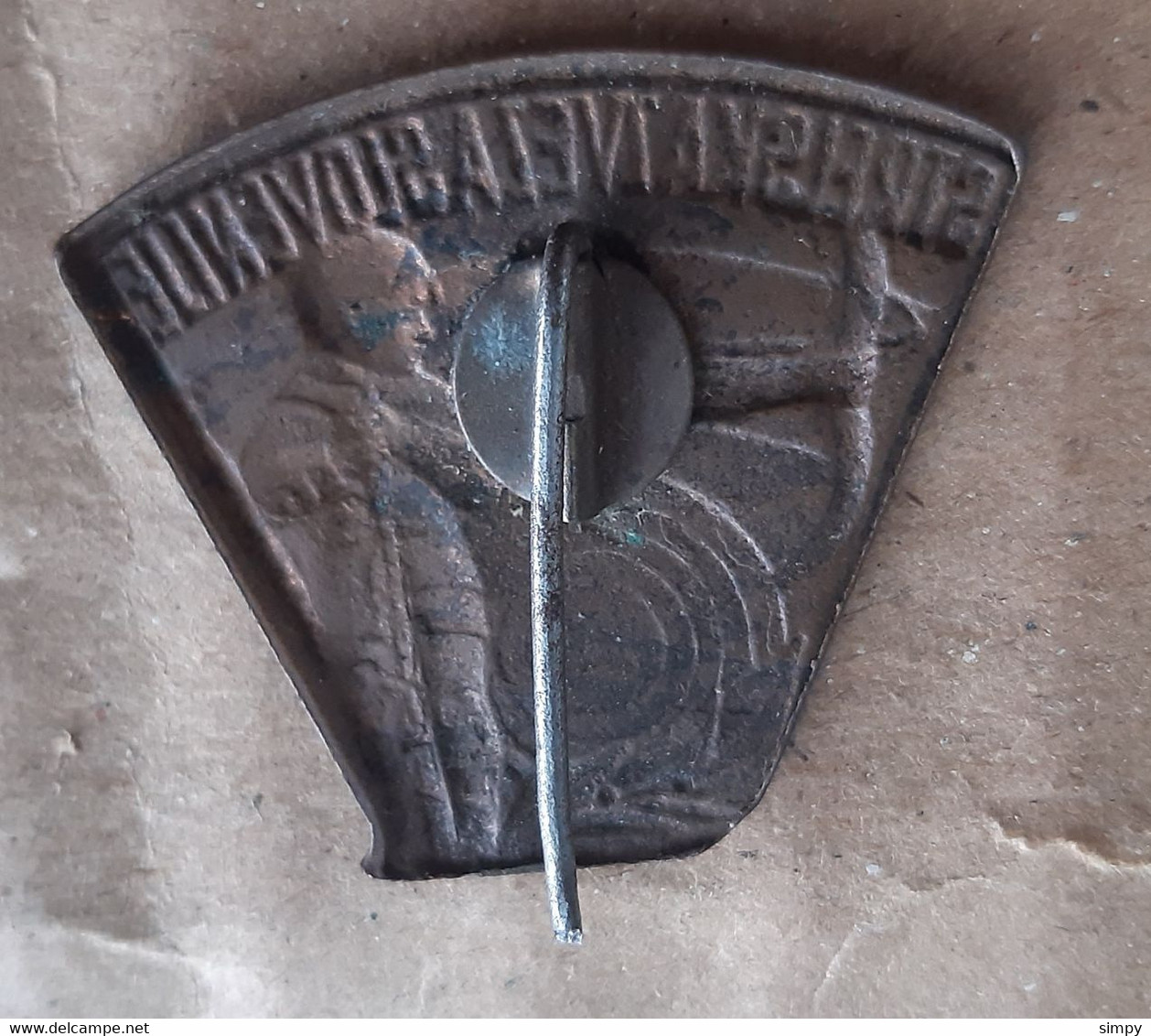 Archery Federation Of Slovenia Vintage Pin Badge Size 28x25mm - Tir à L'Arc
