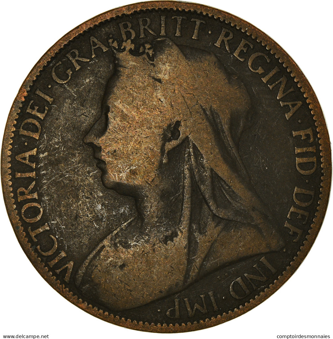 Monnaie, Grande-Bretagne, Victoria, Penny, 1897, TB, Bronze, KM:790 - D. 1 Penny