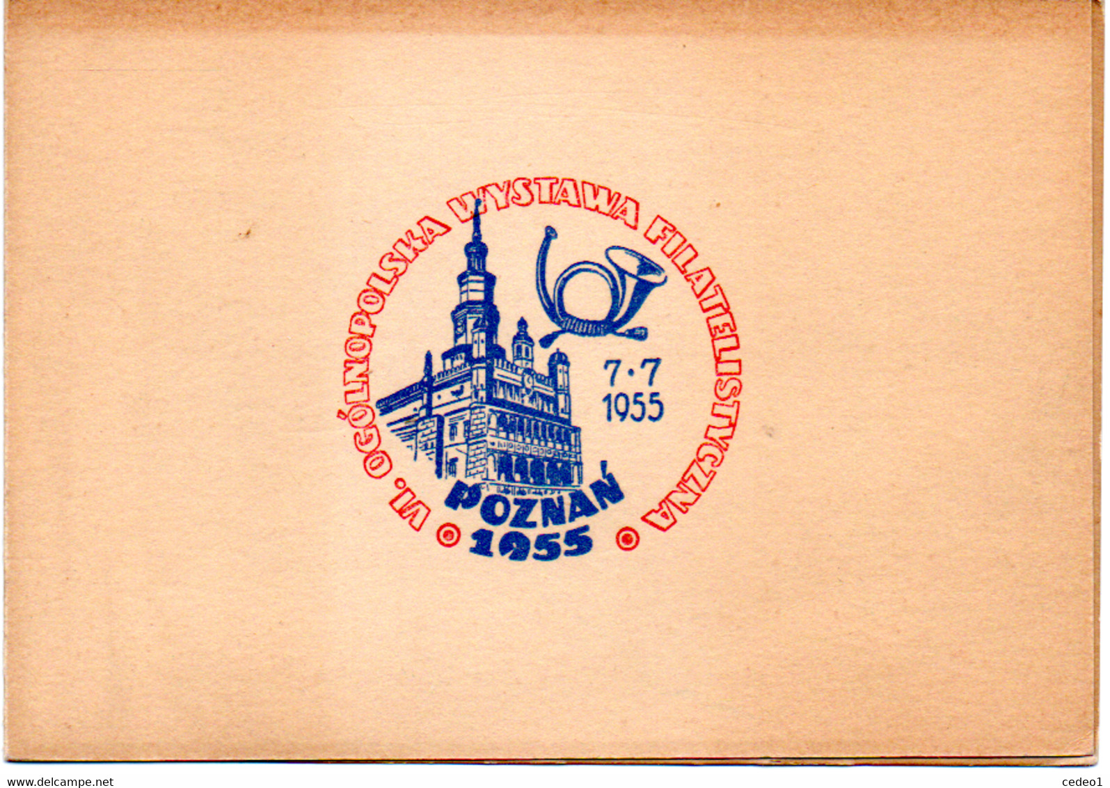 POLOGNE  BLOC POZNAN 1955  VOIR LES SCANS - Cartes Maximum