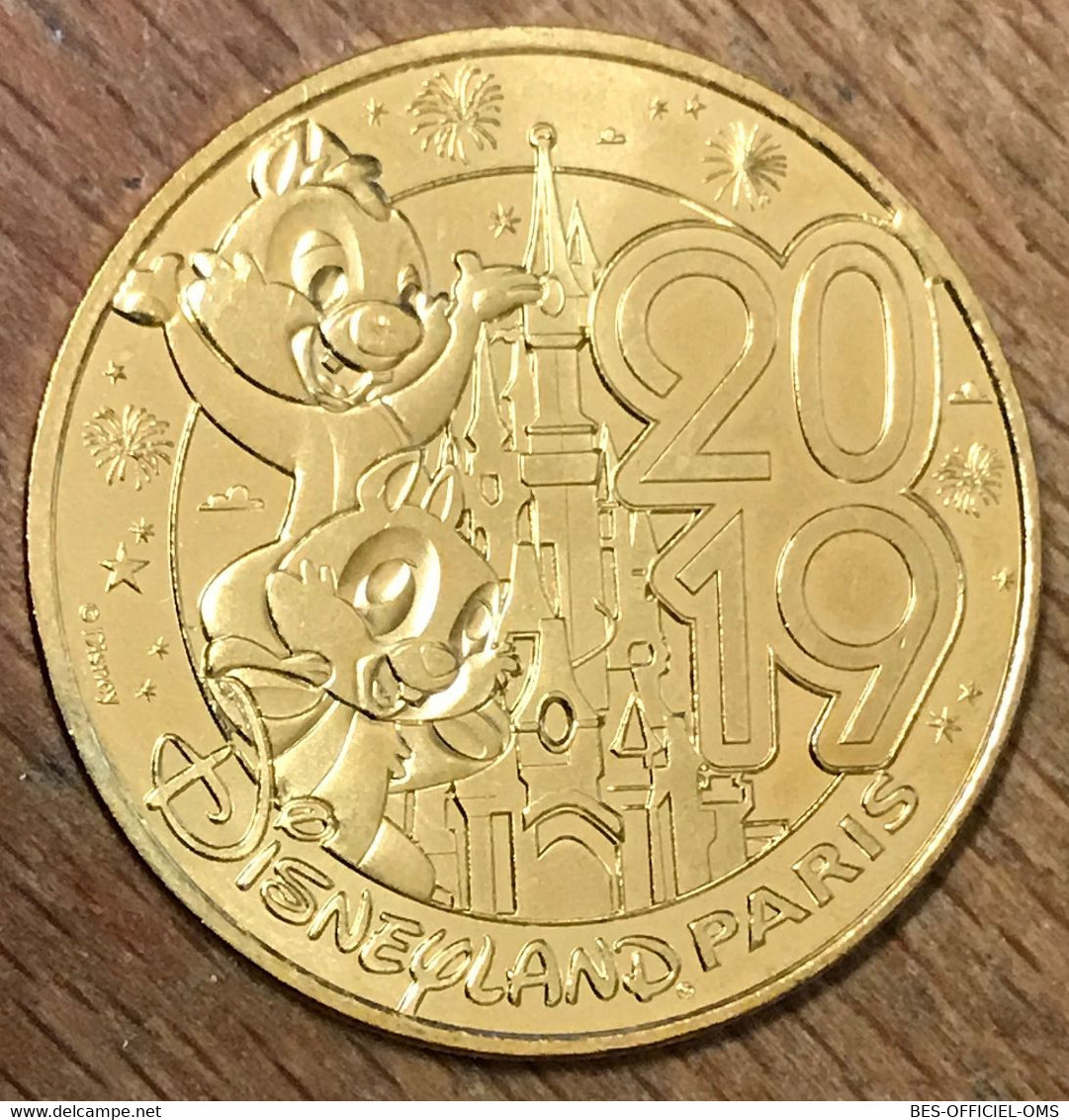 77 DISNEYLAND TIC & TAC 2019 DISNEY MDP 2019 MÉDAILLE SOUVENIR MONNAIE DE PARIS JETON TOURISTIQUE MEDALS COINS TOKENS - 2019