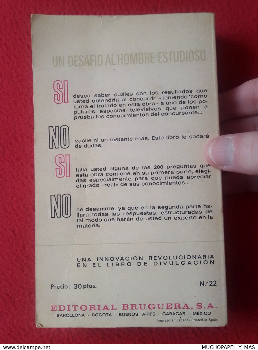 ANTIGUO LIBRO 1972 EDITORIAL BRUGUERA JAIME VIDAL-ALCOVER LA MÚSICA COLECCIÓN SI NO, 220 PÁG. VER...MUSIC, OLD BOOK..... - Sonstige & Ohne Zuordnung