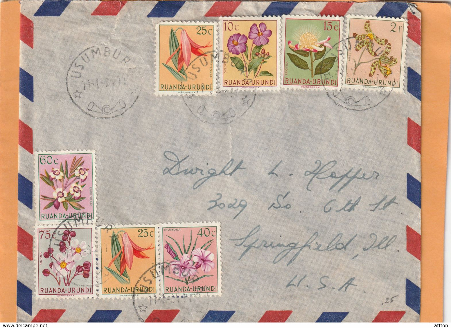 Ruanda Urundi Old Cover Mailed - Lettres & Documents