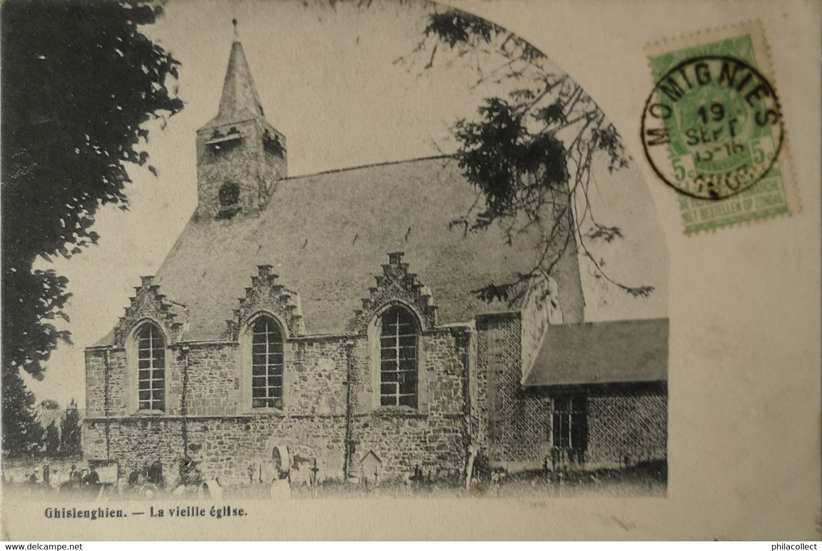 Ghislenghien (Ath) La Vieille Eglise 1905 - Ath