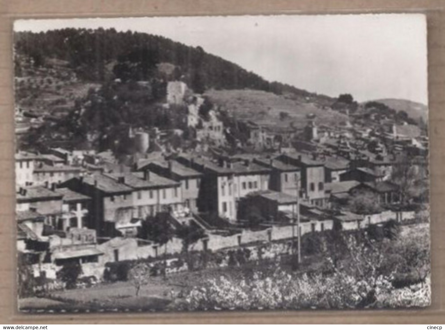 CPSM 13 - AURIOL - Vue Générale - Quartier Du Château - TB PLAN D'une Partie Du Village Avec Détails Maisons - Auriol