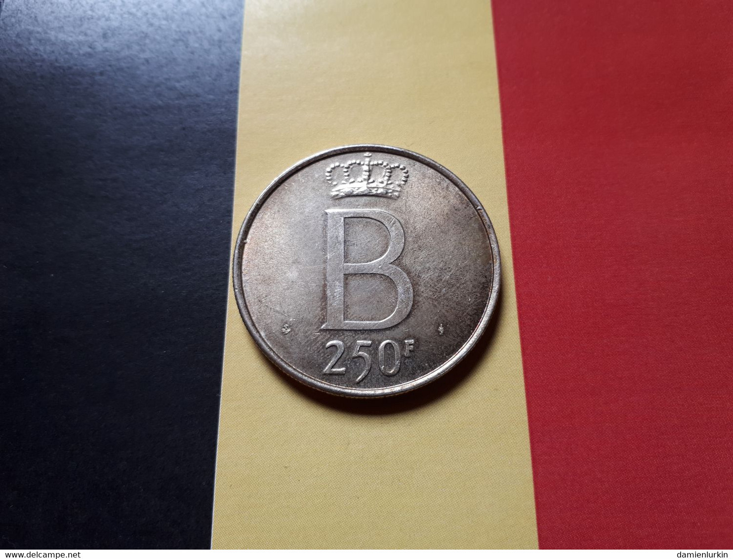 BELGIQUE BOUDEWIJN 250 F FL ZILVER/ARGENT PATINE PATINA - 250 Francs