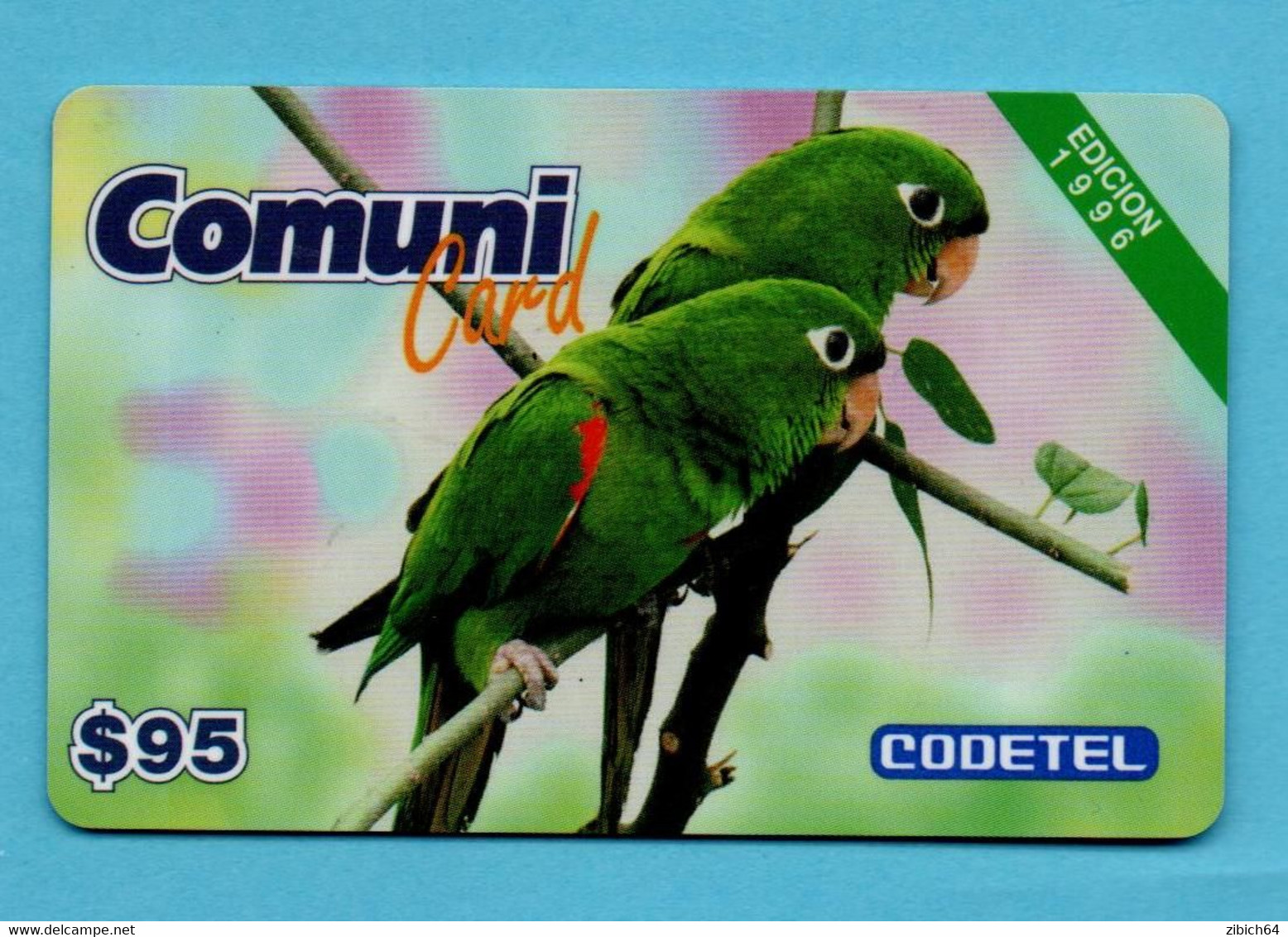 DDOMINIKANA  Prepaid Phonecard  - PARROTS - Dominicaanse Republiek