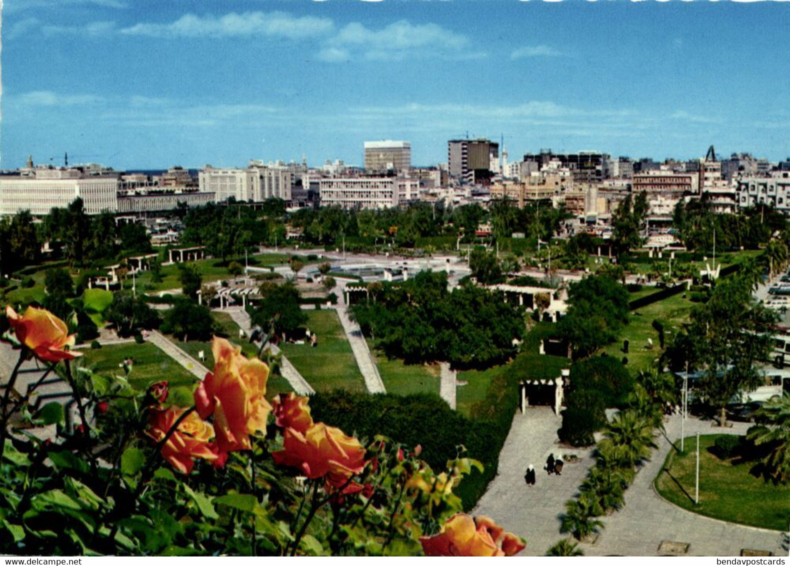 Kuwait, Kuwait City مدينة الكويت, Municipality Gardens (1975) Postcard - Kuwait