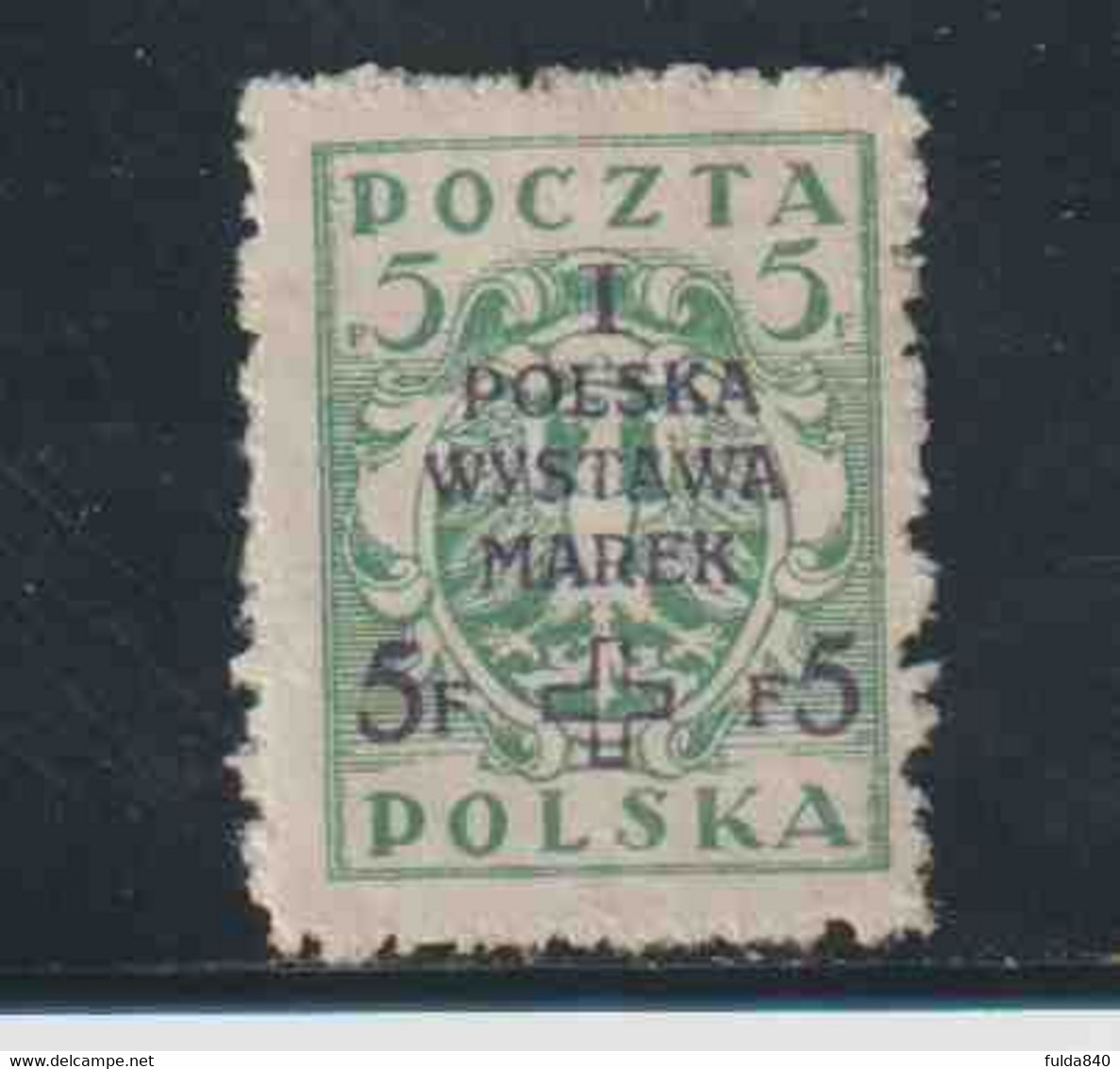 POLOGNE  (Y&T) 1919 - N°201    * 1er Exposition Philatélique Nationale à Varsovie*   5f Sur 5f  (oblit) - Used Stamps