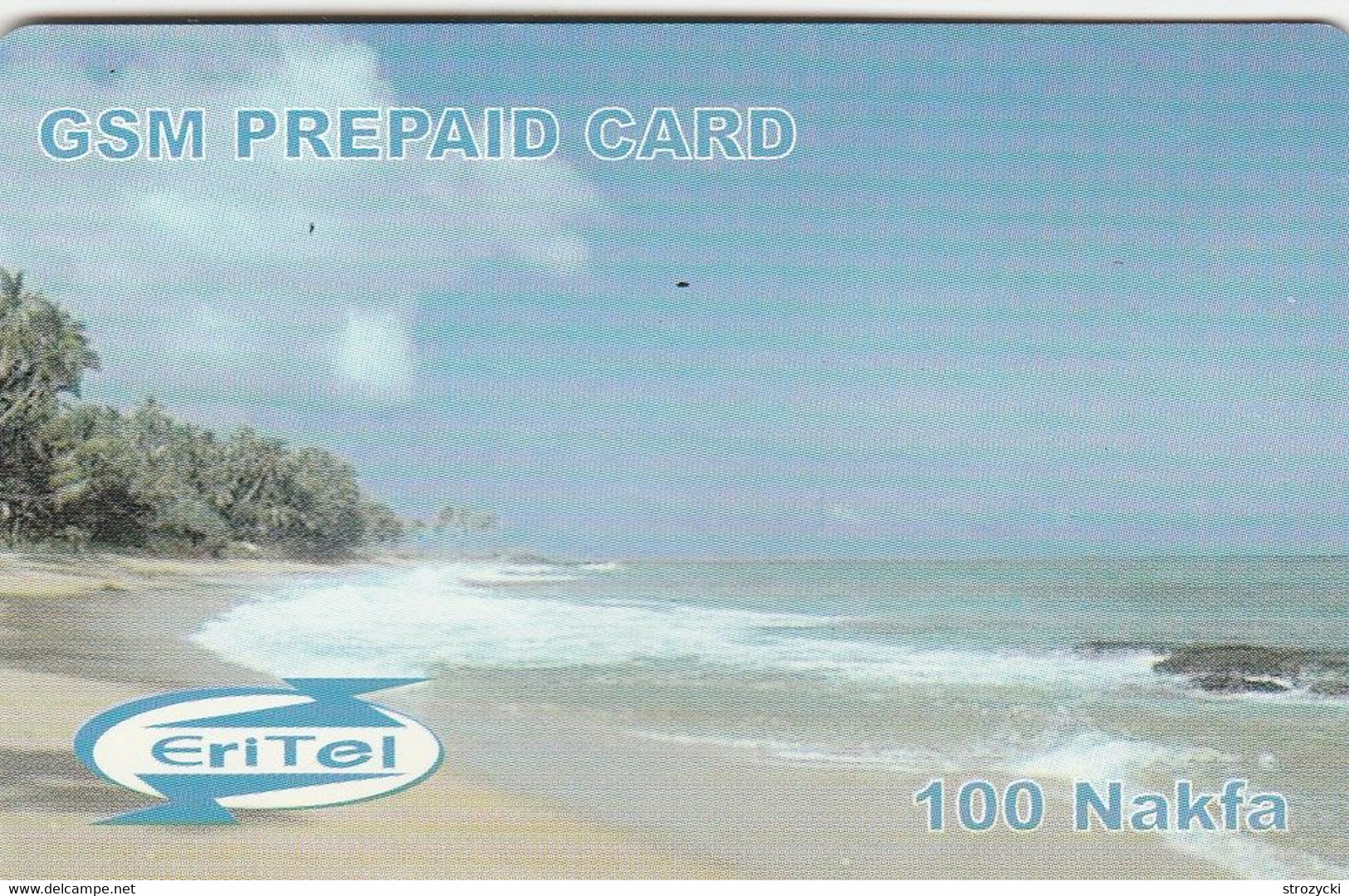 Eritrea - EriTel - Beach 100 Nakfa (Blue Pin Zone) - Eritrea