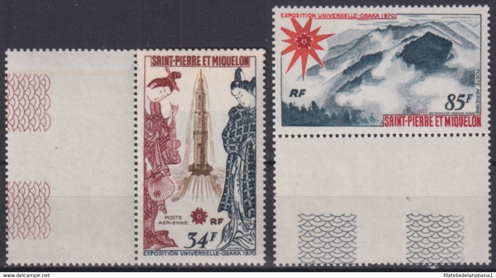 F-EX31767 SAINT PIERRE MIQUELON MNH 1970 JAPAN OSAKA WORLD EXPO ARCHITECTURE ART. - 1970 – Osaka (Giappone)