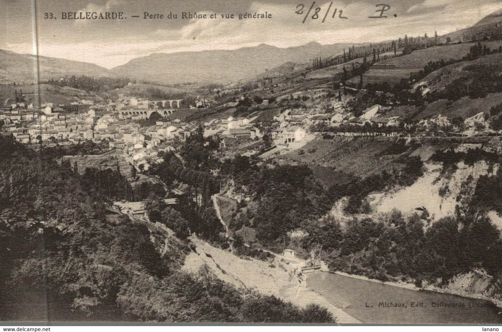 01 BELLEGARDE  Perte Du Rhone Et Vue Générale - Bellegarde-sur-Valserine