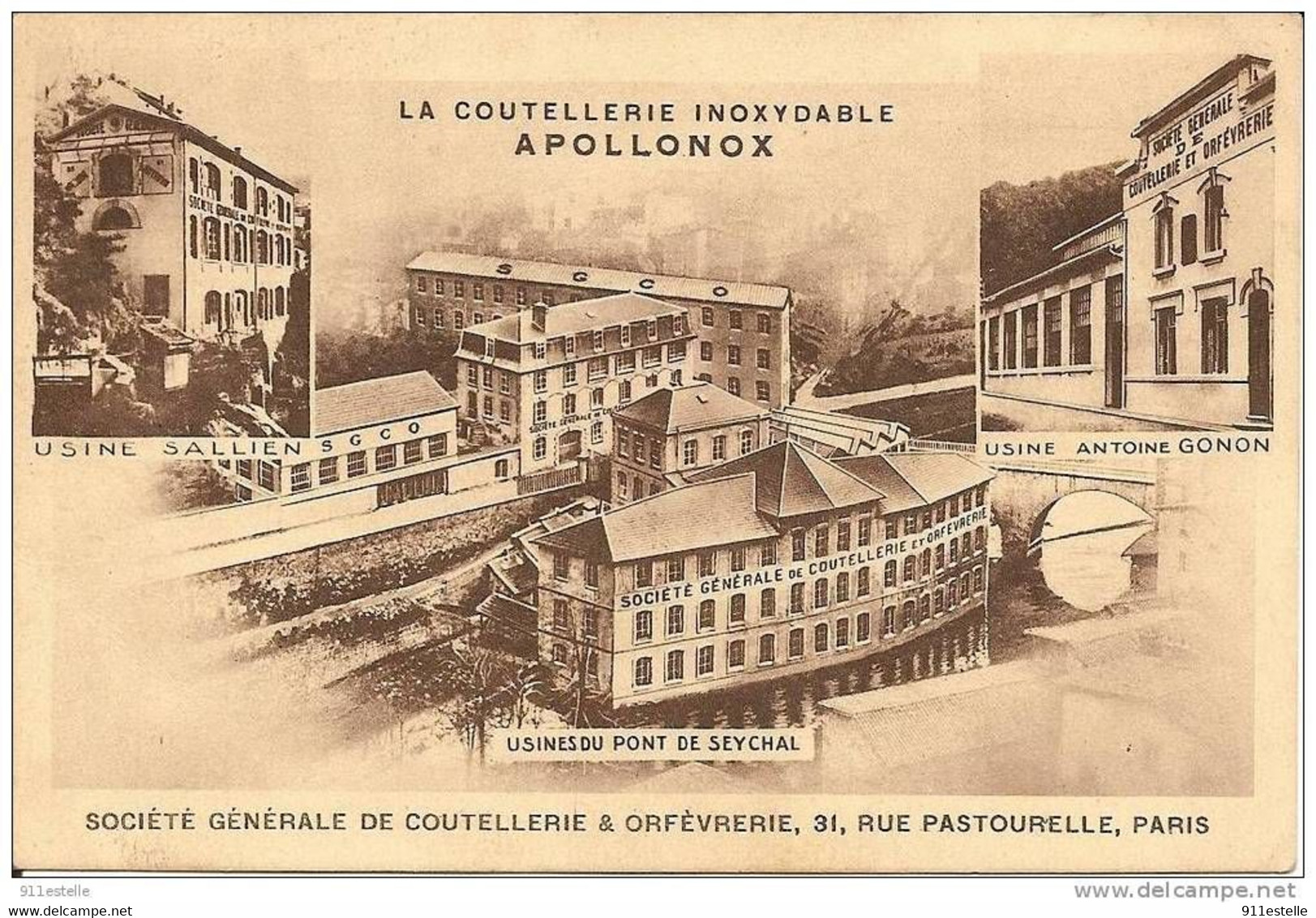 63  THIERS  - La Coutellerie  Apollonox - Thiers