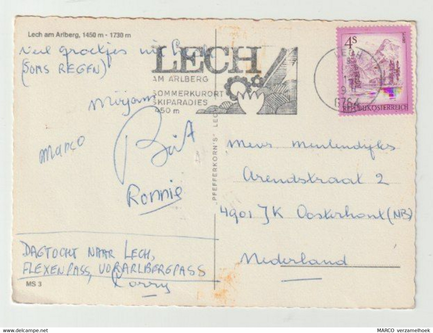 Ansichtkaart-postcard Lech Am Arlberg (A) - Lech