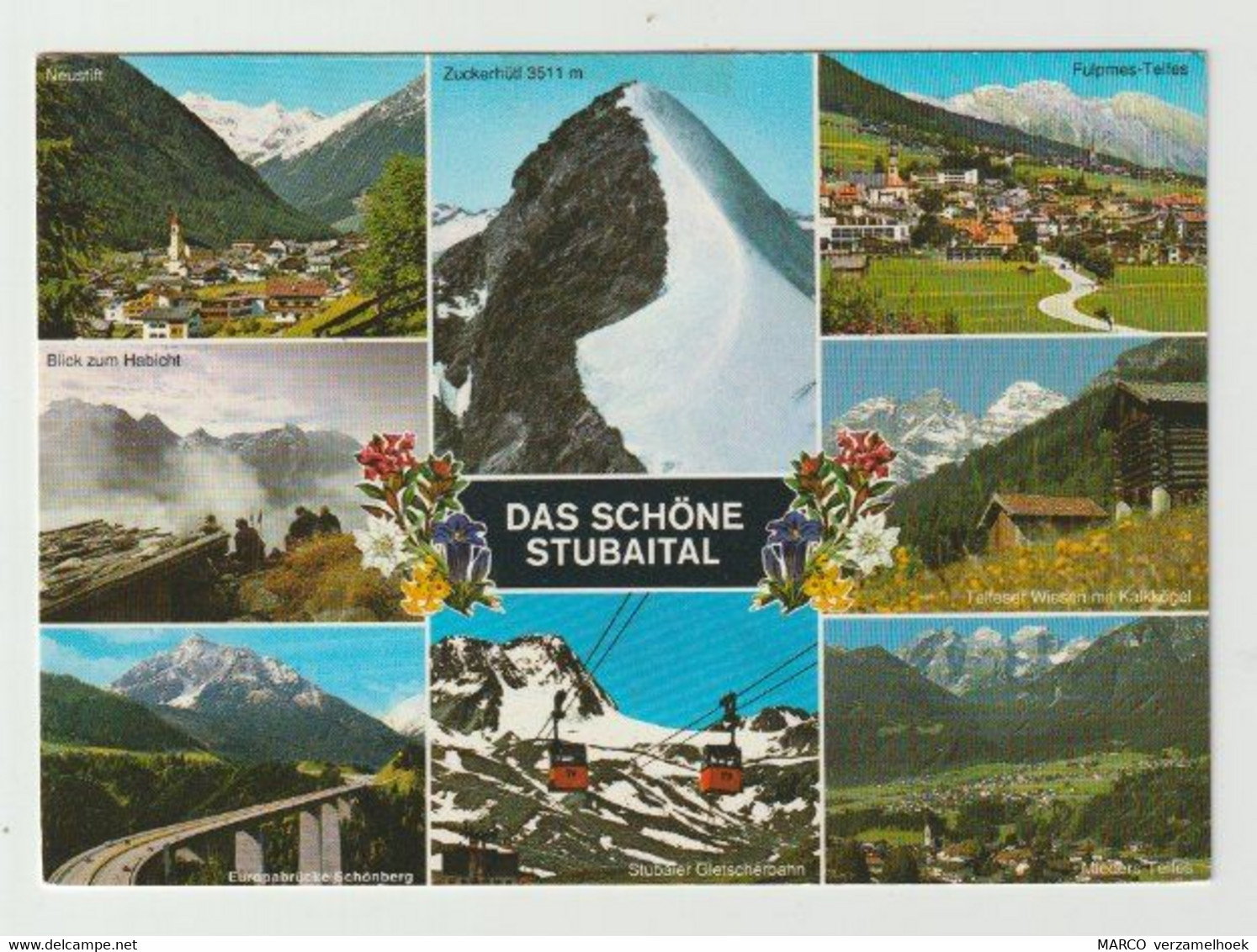 Ansichtkaart-postcard Grüsse Aus Dem Schönen Stubaital Tirol (A) - Neustift Im Stubaital