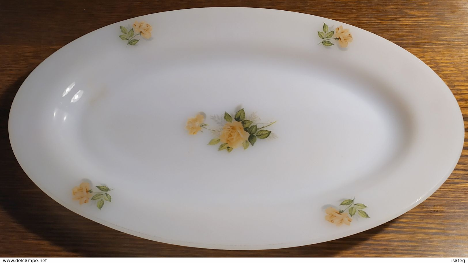 Plat Ovale Vintage "Fleurs" - Arcopal - Plato