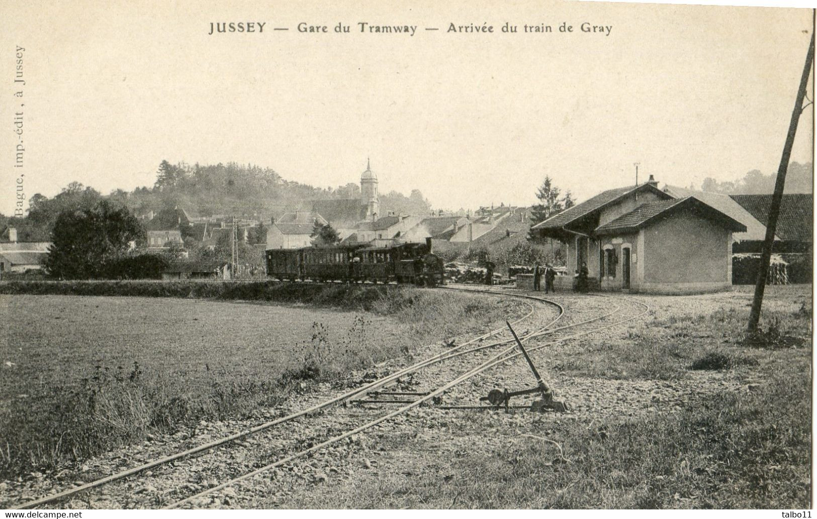 70 - Jussey - Gare Du Tramway - Arrivée Du Train De Gray - Jussey
