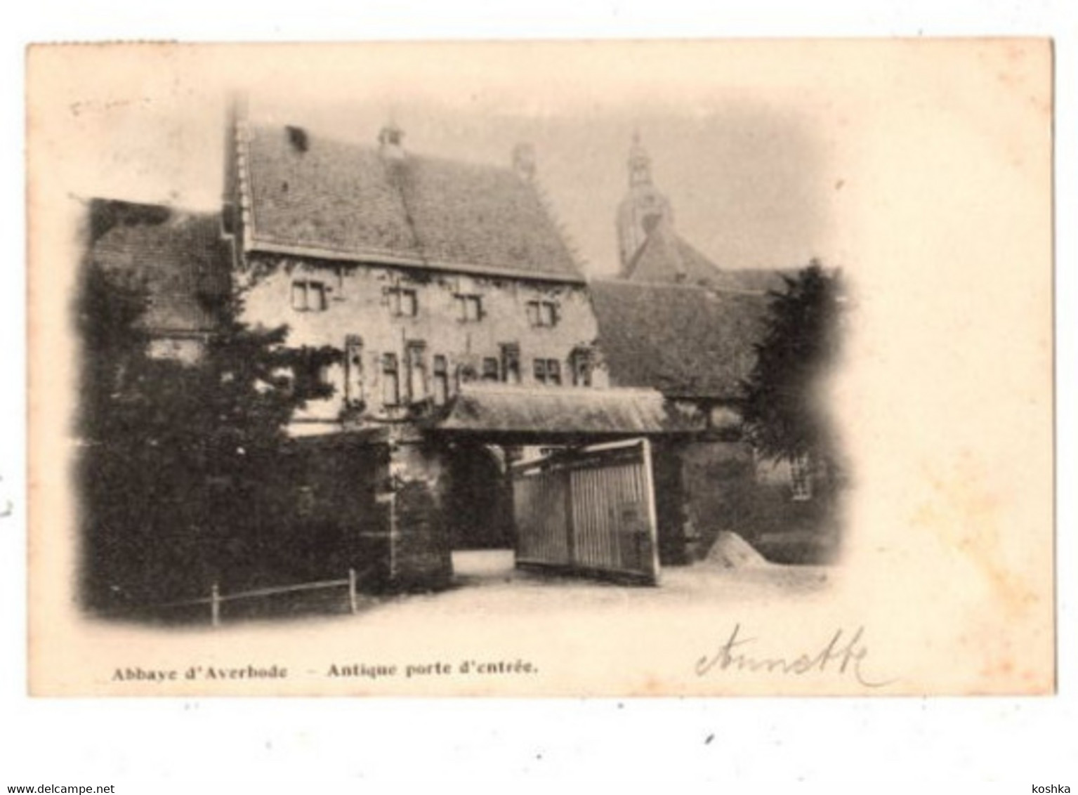 AVERBODE - Antique Porte D'entrée - Verzonden 1901 - Scherpenheuvel-Zichem