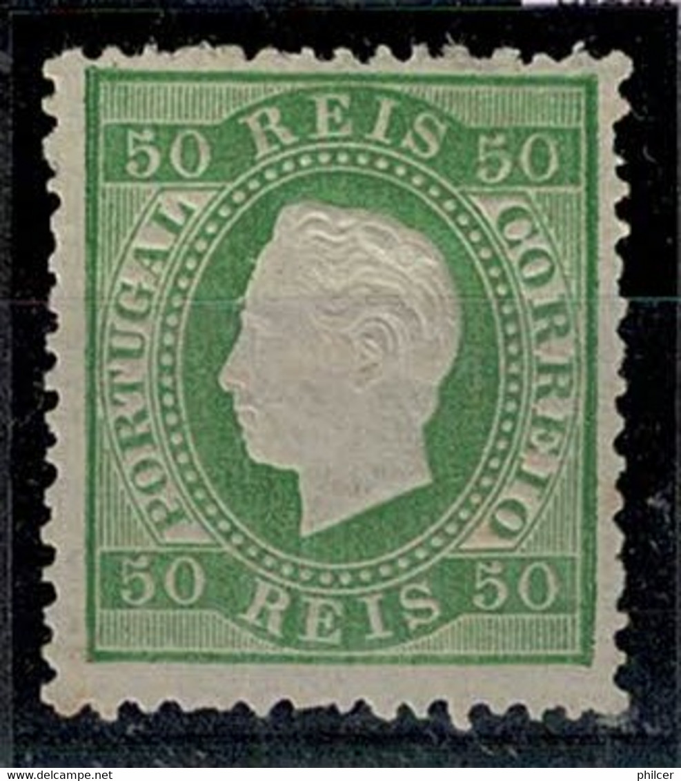 Portugal, 1870/6, # 41a Dent. 12 3/4, Tipo II, MH - Unused Stamps