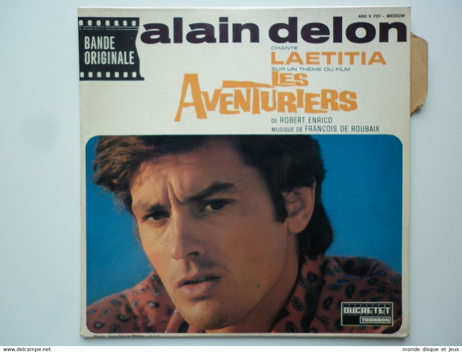 Alain Delon / François De Roubaix 45Tours EP Vinyle BOF Les Aventuriers - 45 T - Maxi-Single