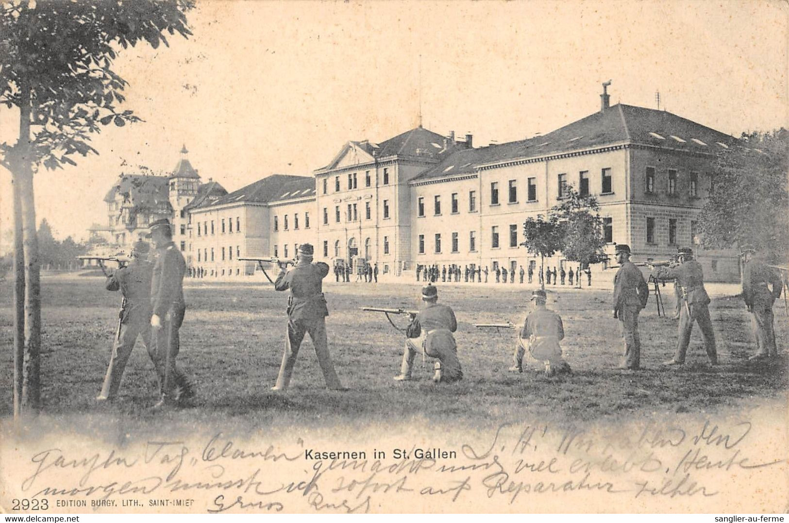 CPA SUISSE KASERNEN IN ST GALLEN - St. Gallen