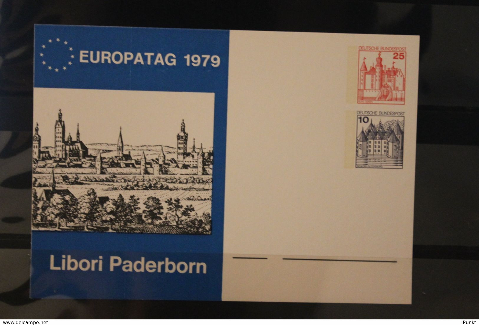 Deutschland, Ganzsache Europatag 1979, Paderborn, Wertstempel BuS 25 Und 10 Pf. - Cartes Postales Privées - Neuves
