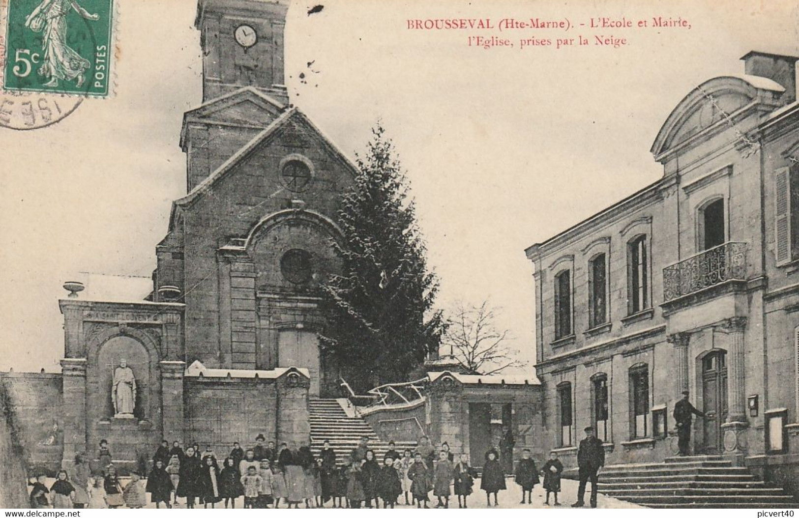 Brousseval,l Ecole Et La Mairie - Doulevant-le-Château