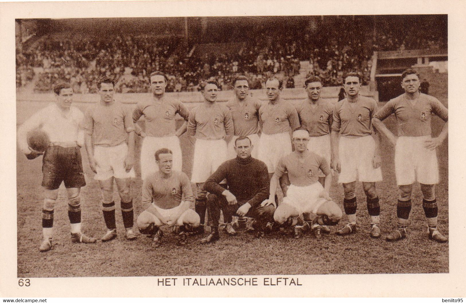 CPA Des J.O De 1928 - L'équipe De Football D'ITALIE. - Juegos Olímpicos