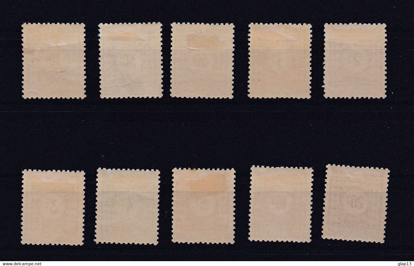 NOUVELLE CALEDONIE 1948 TAXE N°39/48 NEUFS AVEC CHARNIERE - Timbres-taxe