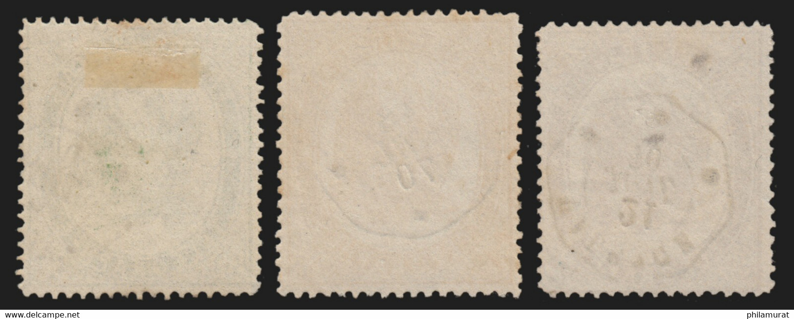 France Timbres-Télégraphe N°6/8, Les 3 Valeurs Oblitérées COTE 67€ - TB - Telegramas Y Teléfonos