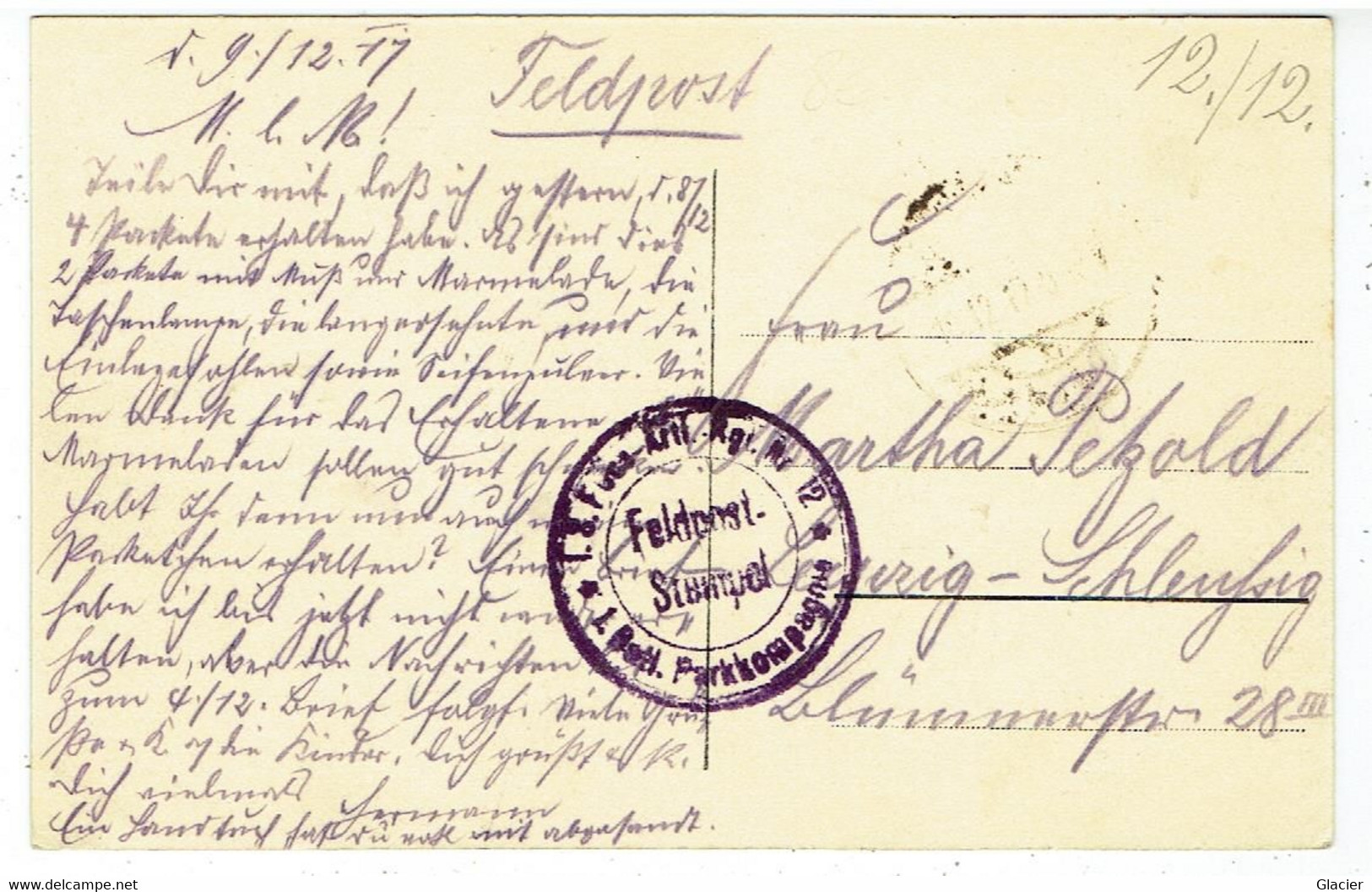 Lichtervelde - De Kerk - Deutsche Feldpost 9-12-1917 - Lichtervelde