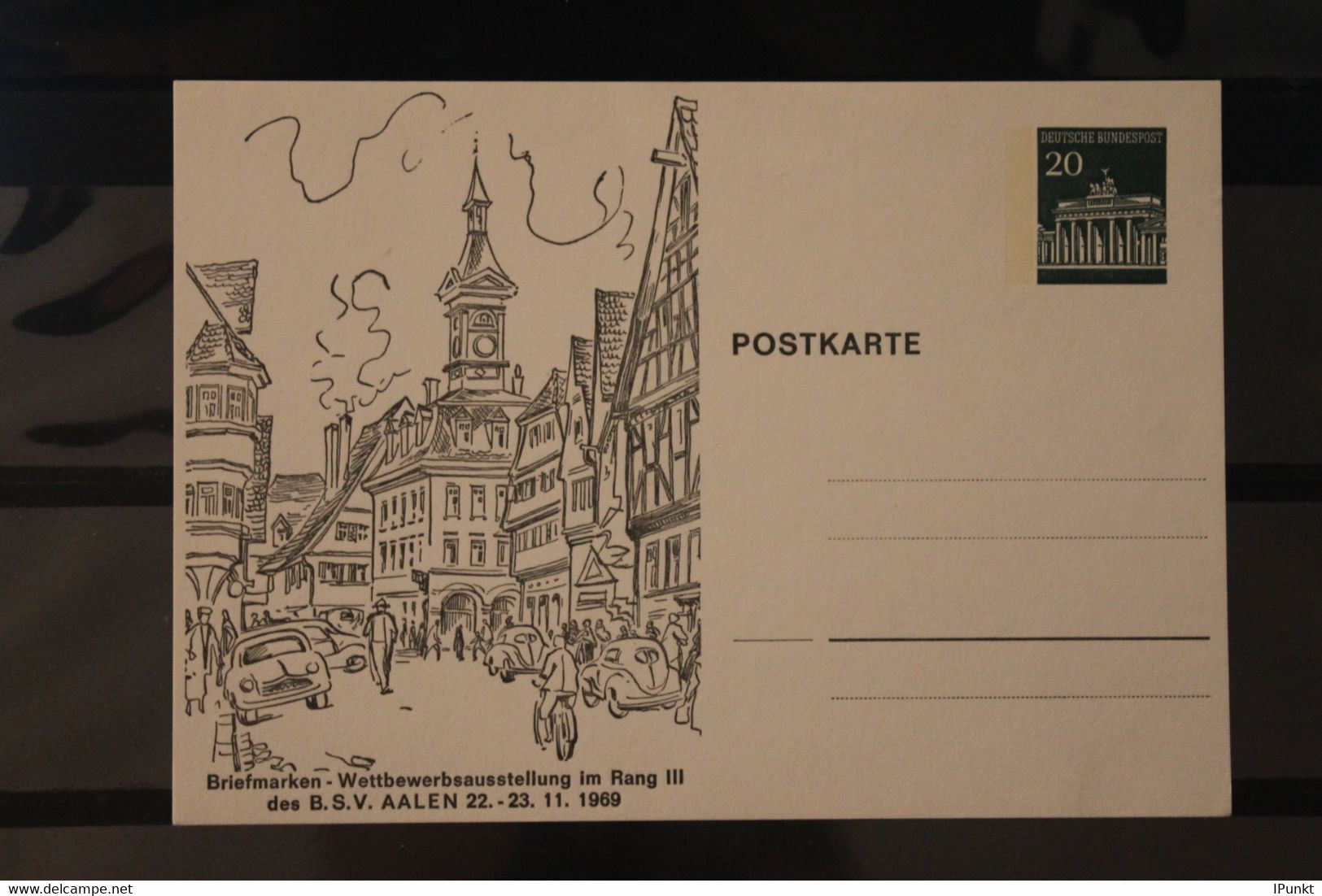 Deutschland, Ganzsache Briefmarken-Ausstellung Aalen 1969, PP 43 - Privé Postkaarten - Ongebruikt