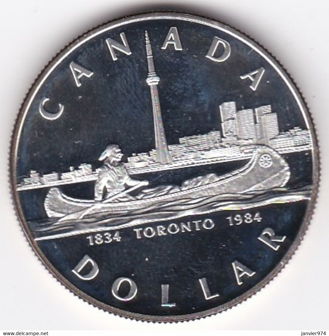 Canada 1 Dollar 1984 Toronto , Elizabeth II , En Argent, KM# 140, UNC, Neuve - Canada