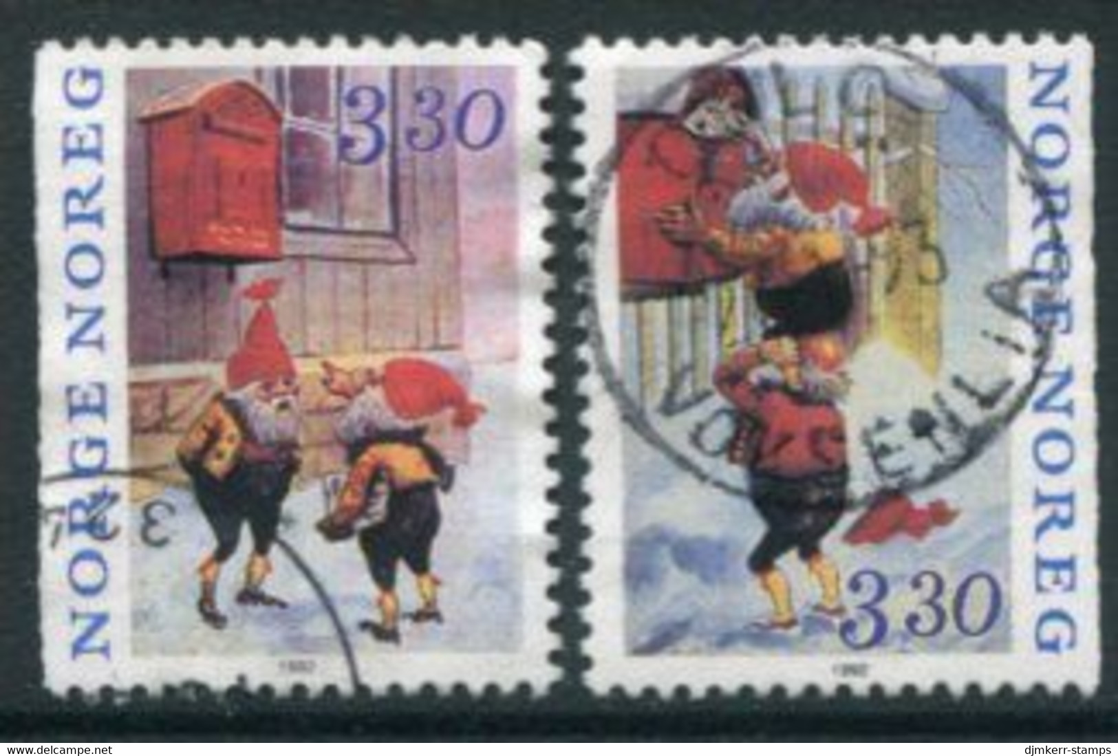 NORWAY 1992 Christmas Used.   Michel 1112-13 - Gebraucht