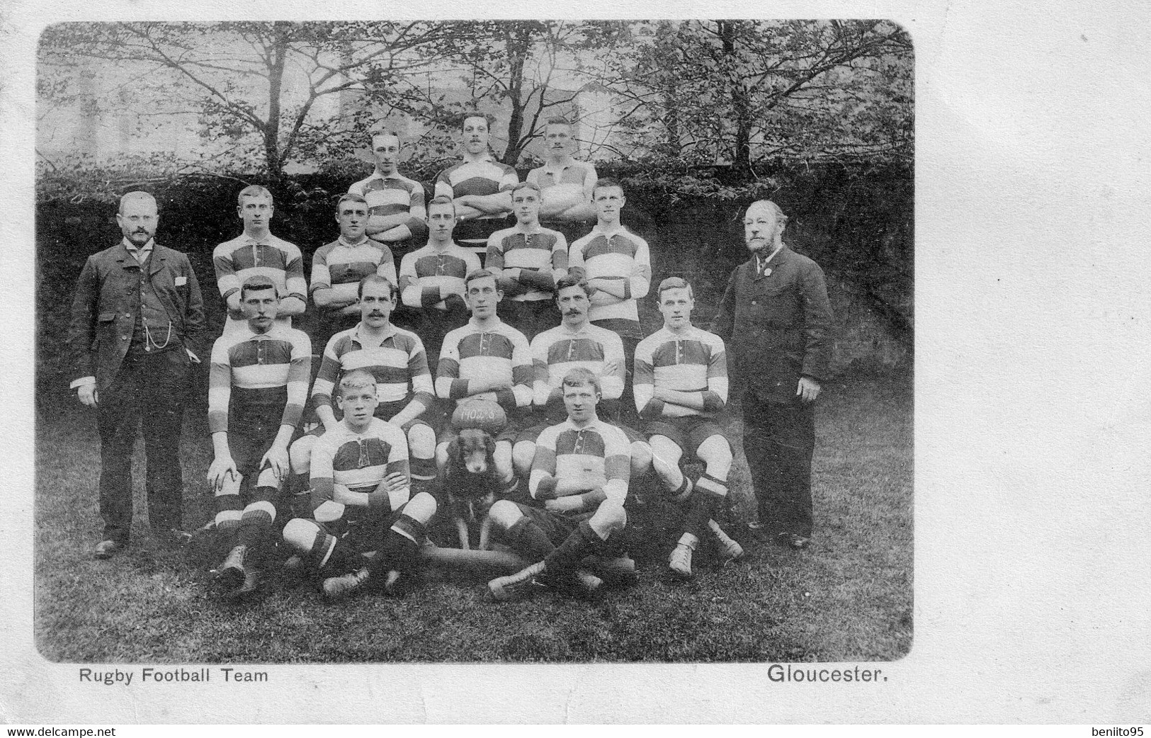 CPA De L'équipe Anglaise De Rugby De GLOUCESTER,1902-03. - Rugby