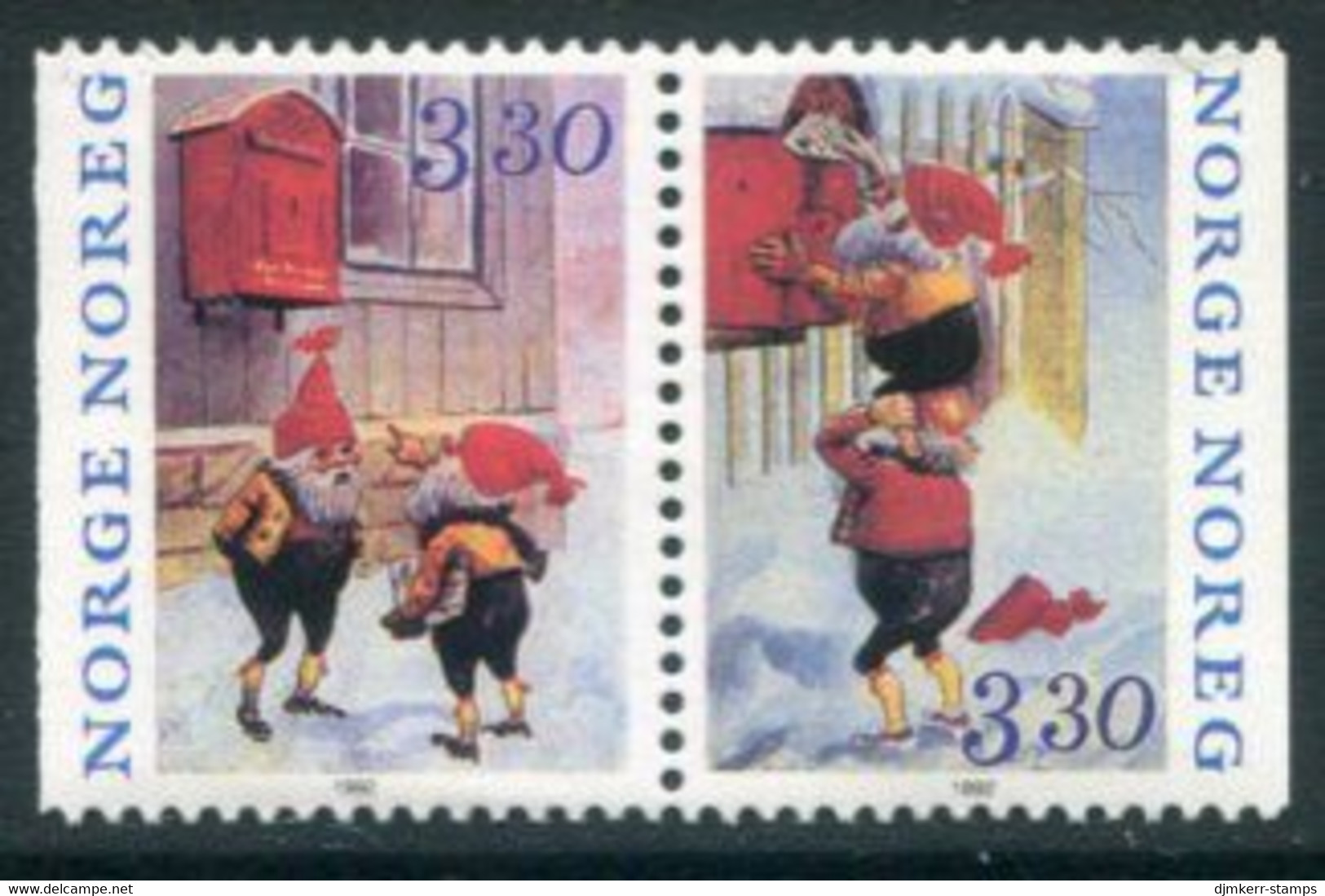 NORWAY 1992 Christmas MNH / **.   Michel 1112-13 - Unused Stamps