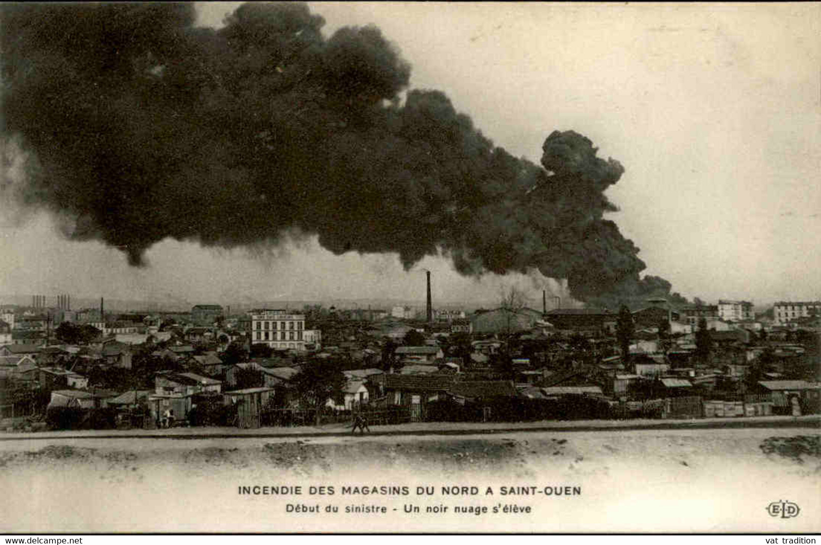 CATASTROPHES - Carte Postale De L'Incendie Des Magasins Du Nord à Saint Ouen - L 116836 - Catastrophes