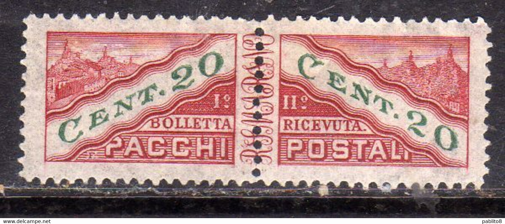 REPUBBLICA DI SAN MARINO 1945 PACCHI POSTALI PARCEL POST CENT. 20c MNH - Pacchi Postali