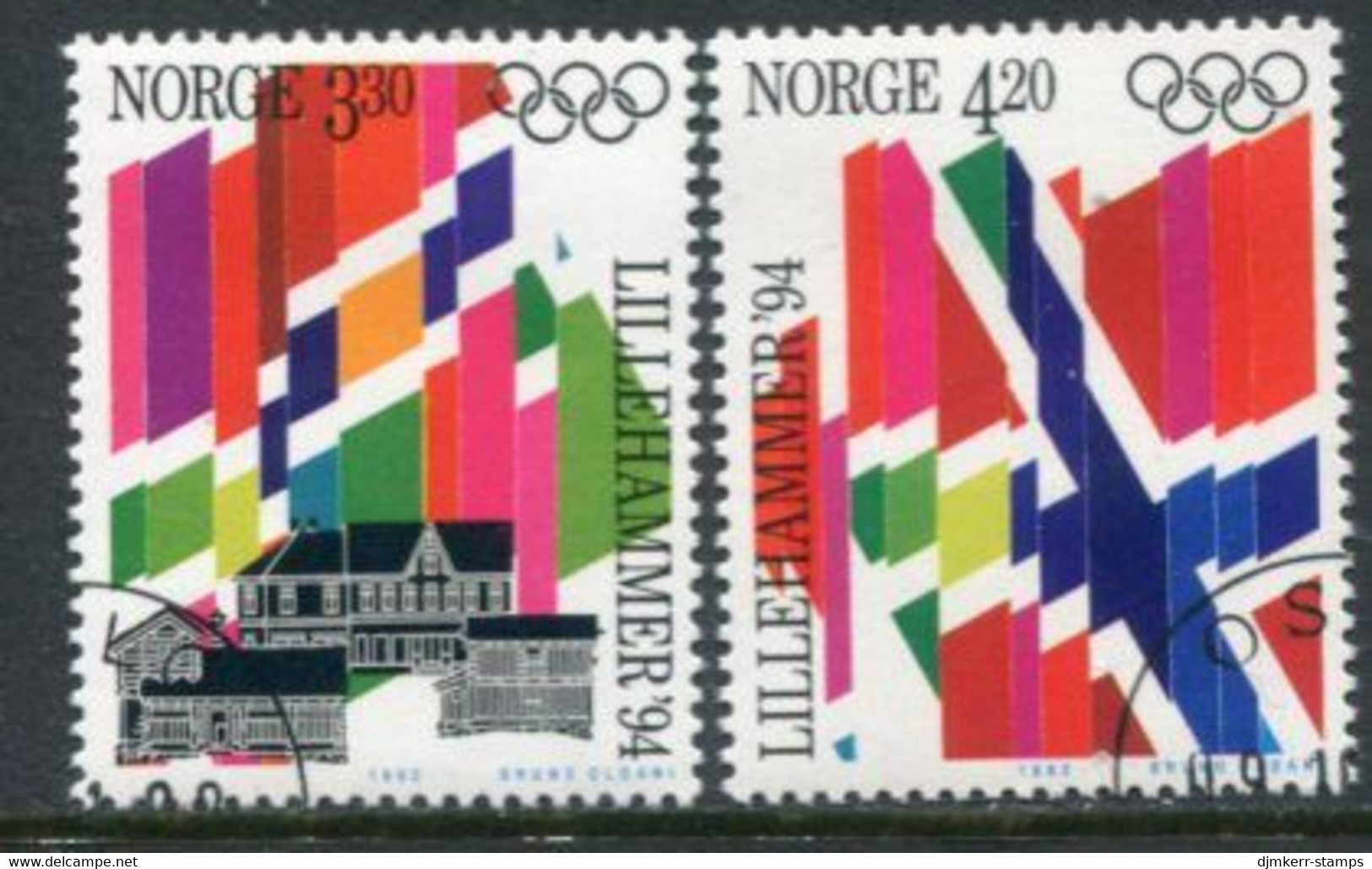 NORWAY 1992 Winter Olympic Games 1994, Lillehammer Used.   Michel 1105-06 - Gebruikt