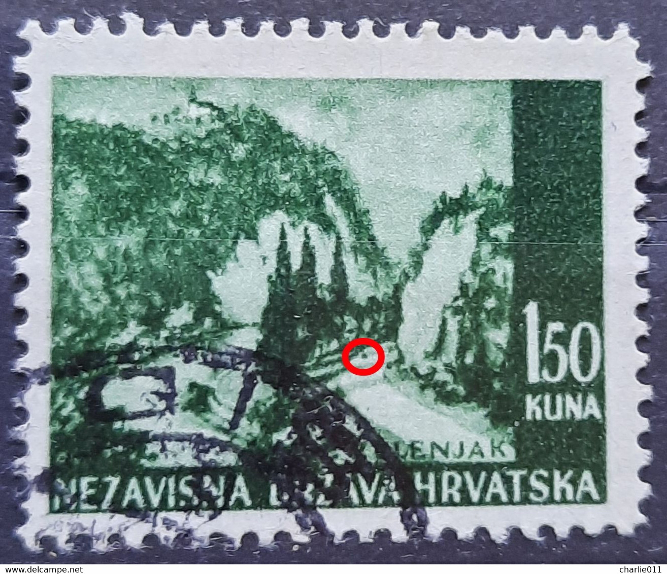LANDSCAPES - 1.50 K-ZELENJAK-ERROR STONE-NDH-CROATIA - 1941 - Croacia