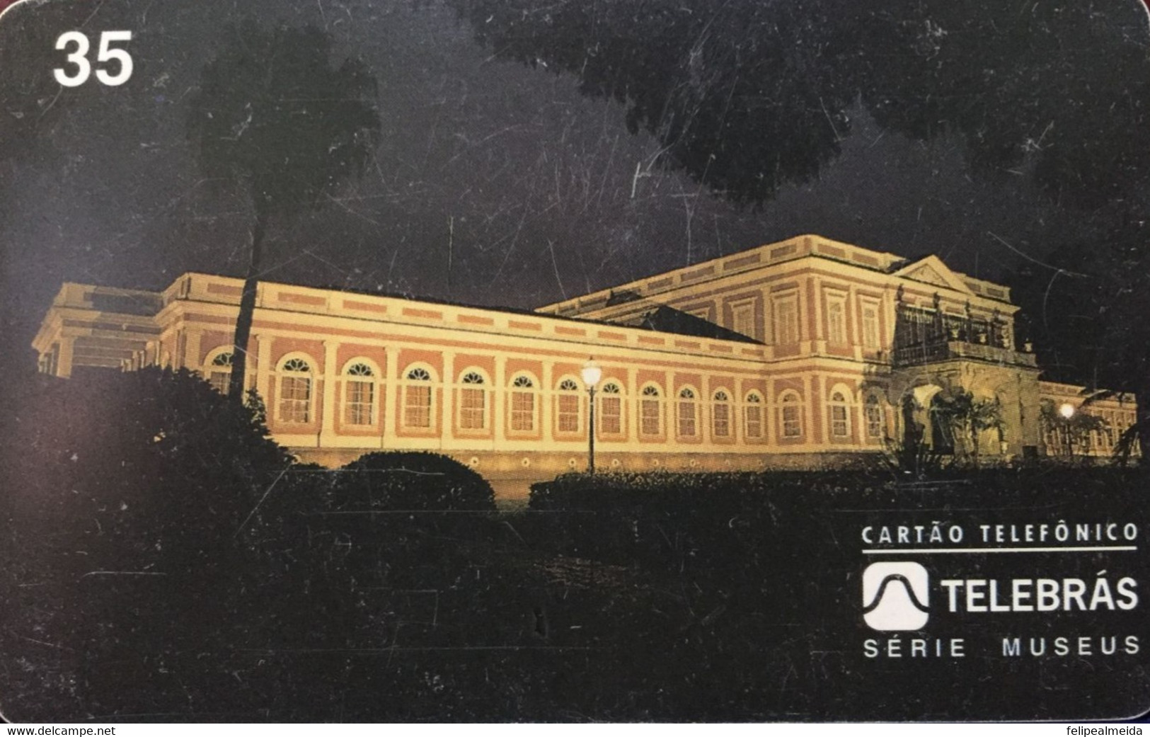 Phone Card Manufactured By Telebras In 1996 - Imperial Museum Night View - Installed On March 16, 1943 In The Old Palace - Kultur