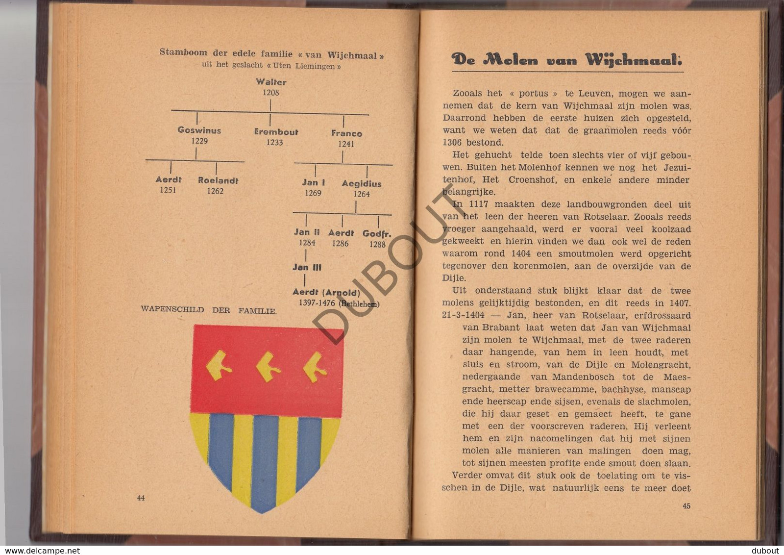 WIJCHMAAL - Geschiedenis van Wijchmaal van 1200 tot nu - M. Rouwet, Druk Jacobs , Park Heverlee, 1946  (V895)