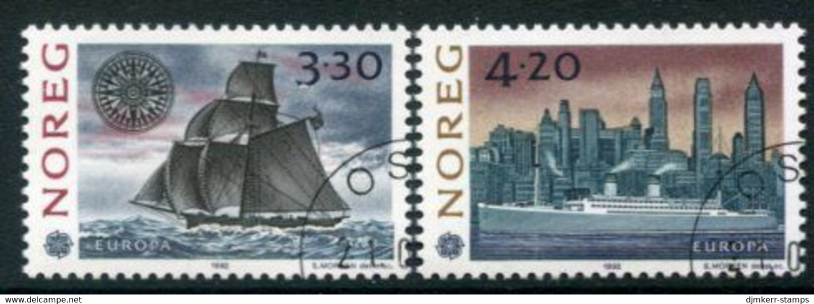 NORWAY 1992 Europa: Discovery Of America Used.   Michel 1096-97 - Gebraucht