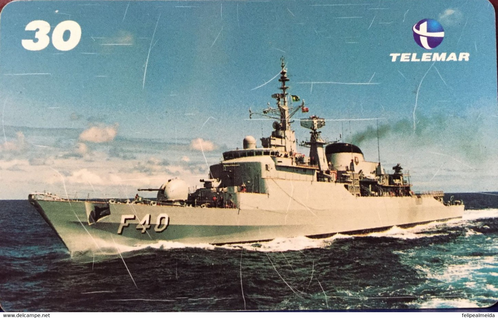 Phone Card Manufactured By Telemar In 2000 - Brazilian Navy - Commemoration Of The Fleet's 178th Anniversary - Photo Fra - Army