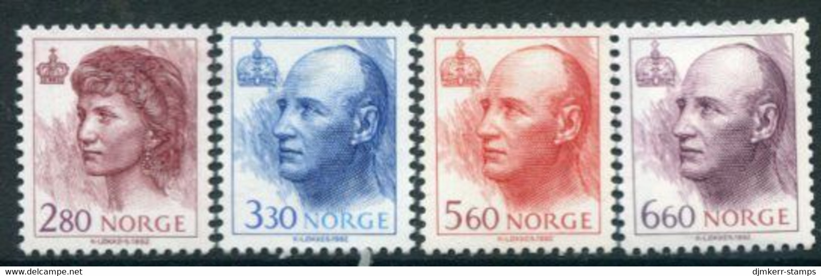 NORWAY 1992 Definitive: King Harald And Queen Sonia MNH / **.   Michel 1084-87 - Unused Stamps