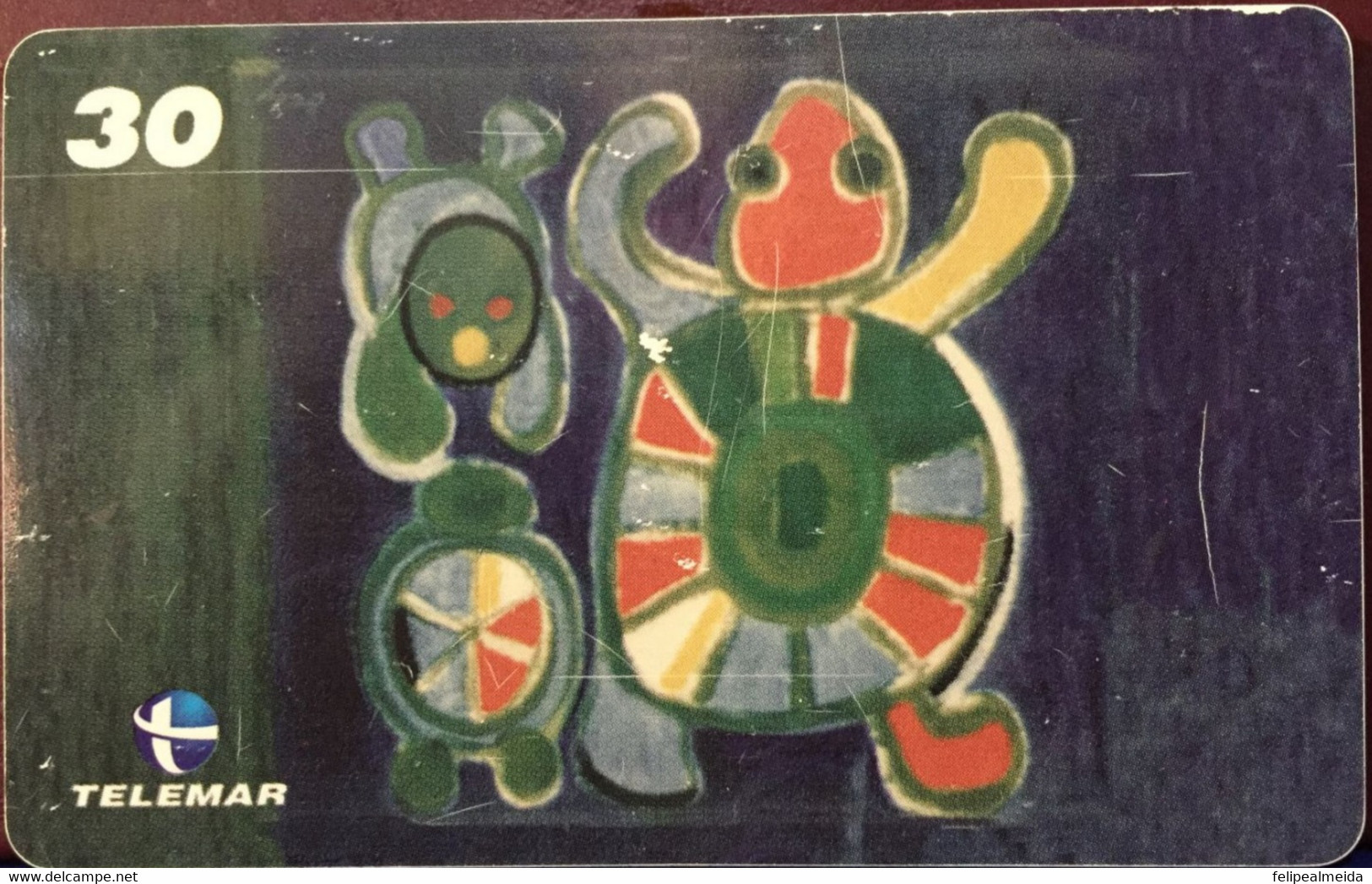 Phone Card Manufactured By Telemar In 2000 - Series A Moment In Brazilian Art - Artist Olly Reinheimer - Pittura