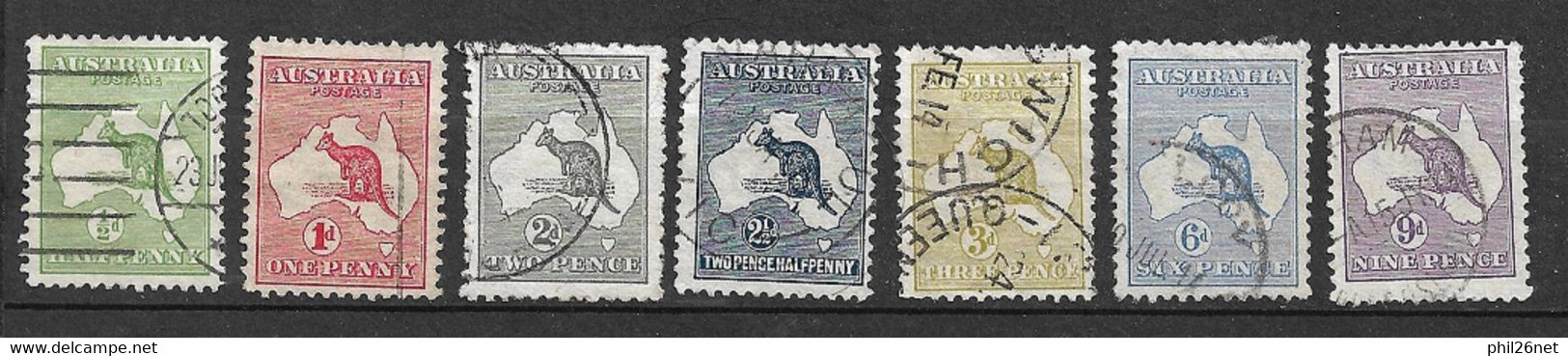 Australie UK  N° 1 à  5 ; 8  Et 9 Oblitérés    B/TB     - Used Stamps
