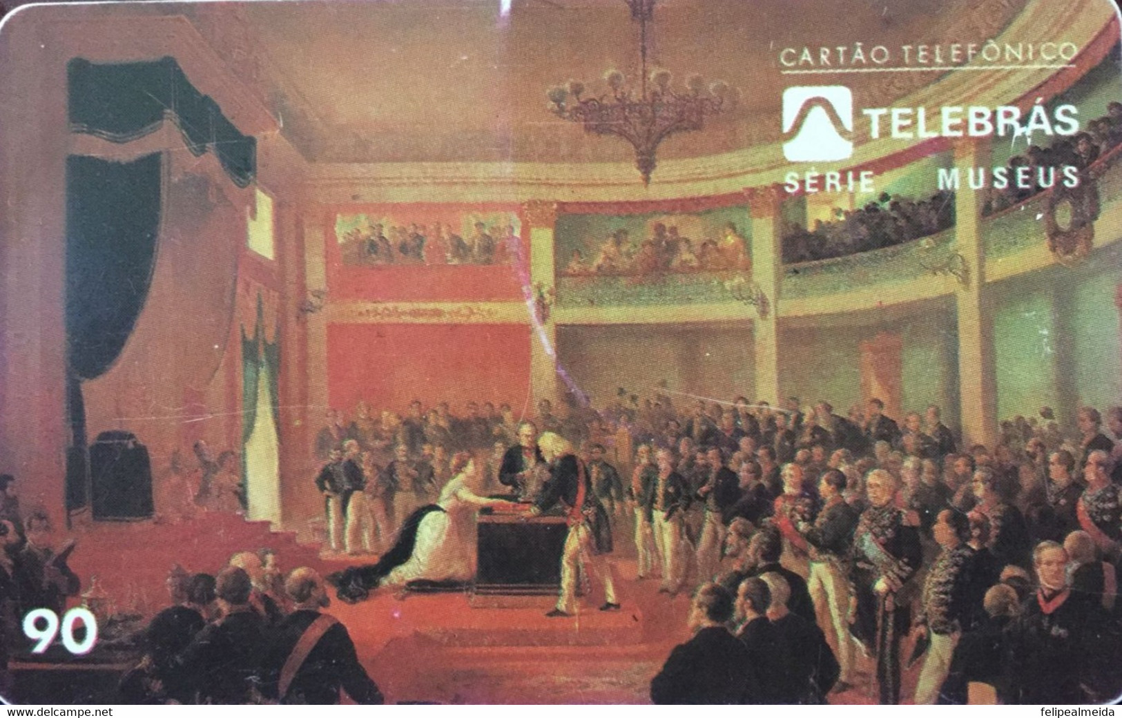 Phone Card Manufactured By Telebras In 1996 - Museum Series - Painting Oath Of Princess Isabel - Painter Victor Meirelle - Peinture